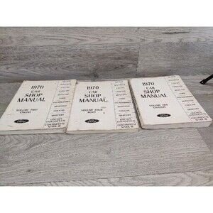 1970 Ford Car Shop Manuals Vol. 1, 2, 4. Mustang, Thunderbird, Cougar and more.